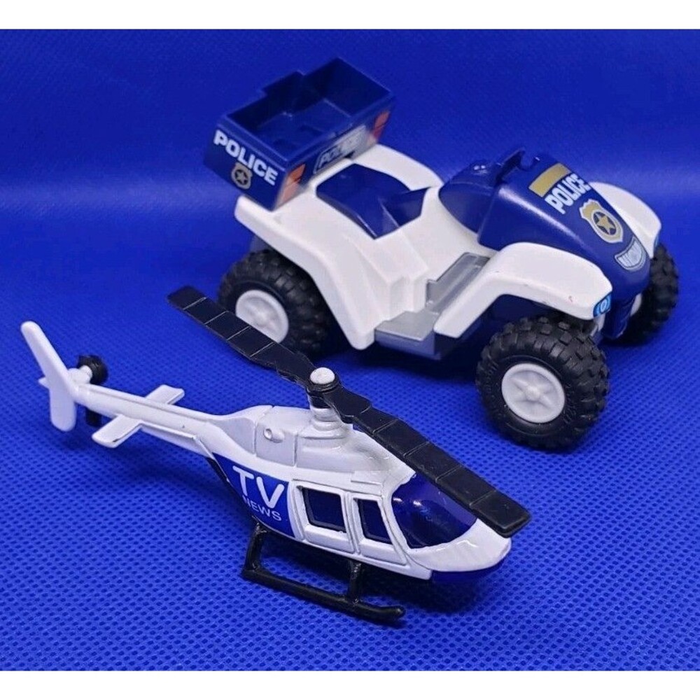 Hot Wheels Matchbox LAPD NEWS 1990s #185 Propper Chopper/Police Four Wheeler...